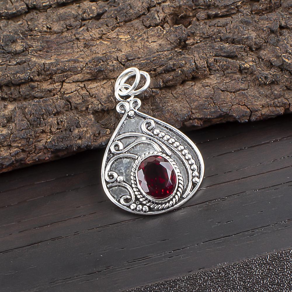 Pink Rubellite Gemstone Jewelry, 925 Solid Sterling Silver Pendant, Handmade Beautiful Silver Pendant For Wedding Gift