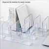 Bookend Portable Transparent Replacement 4 Compartment Organizing Study Dorm Desktop Textbook Bookends Holder Accessories