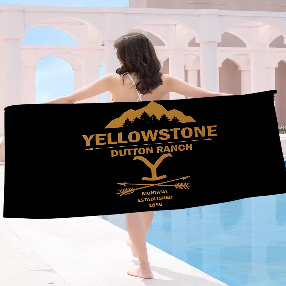 Yellowstone TV Show Microfiber Beach Towel Absorbent Quick Dry Soft Yoga Swimming Resort Mountain Climbing Towel