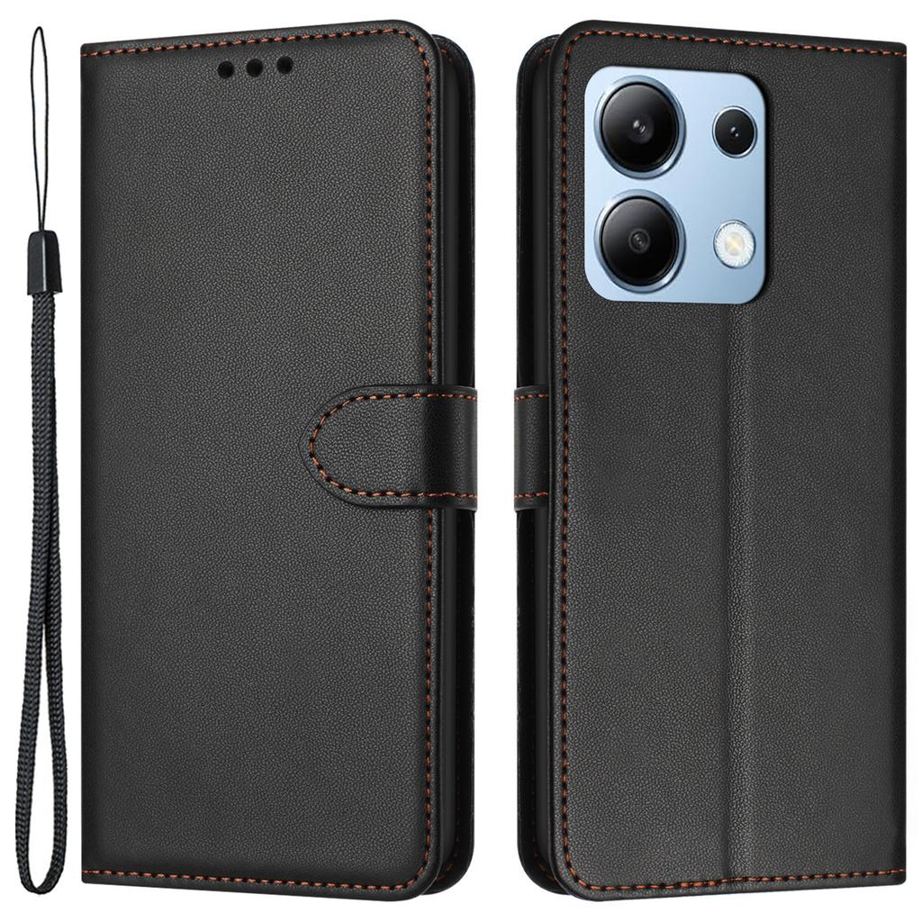 For Xiaomi Redmi Note 13 4G Leather Case Wallet Phone Cover with Stand