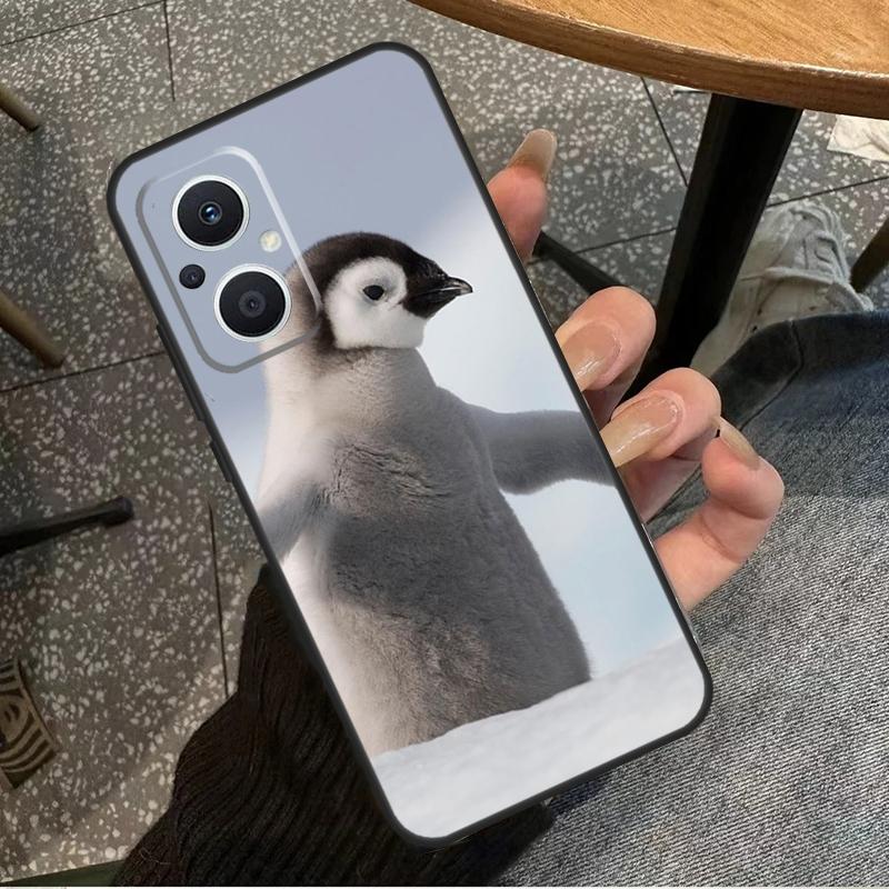 Penguin Snow Arctic Cute Animal For OPPO Reno 14F 13F 12F 11F 10 11 12 13 14 Pro 7 8 Lite 8T OPPO Find X5 X6 X8 X9 Pro Case