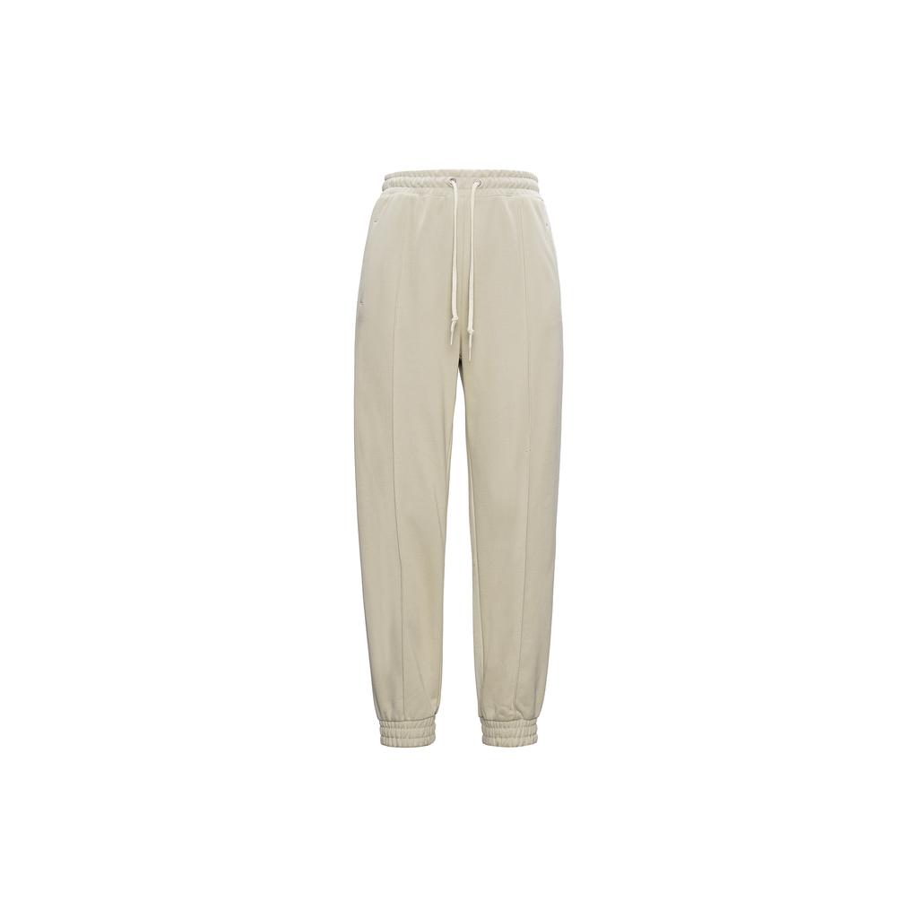 Converse Knitted Sweatpants Women's Khaki Beige Moderate Cuffed Pants 10022965-A04