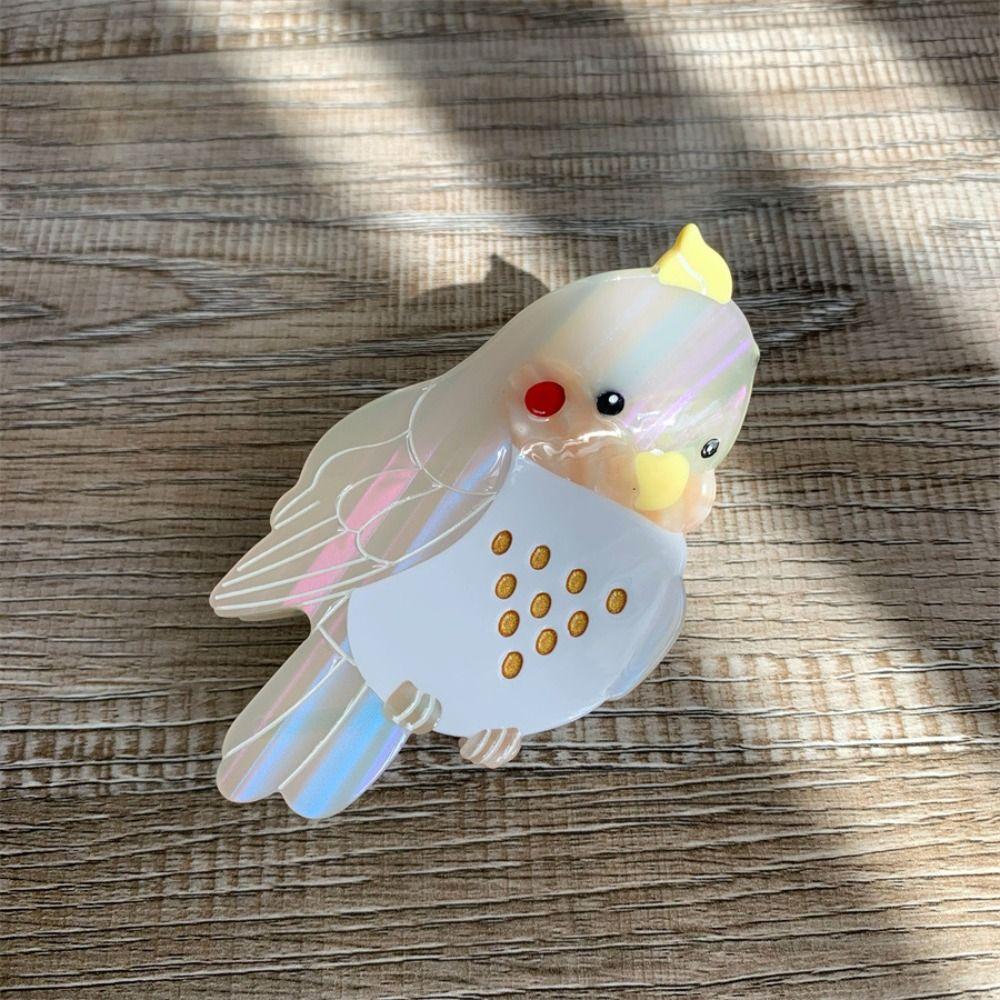 Parrot Animal Hair Clip Cartoon Bird Shark Clip Cute Acetate Hair Claw  Gift