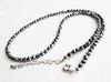 [GOLD STONE] Terahertz Stone Necklace, Mirror Cut, 4mm, Lightweight, Sparkling, Approx. 60cm Length