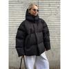 Damen Winter Baumwollmantel Locker Baumwollgepolsterte Jacke Uni Kapuzen Parkas Mantel Weiblicher Puffer-Mantel Winter Oberbekleidung