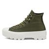 Winter GORE TEX Lugged Chuck Taylor All Star Boot High Top Thick Sole Army Green Women's 566154C