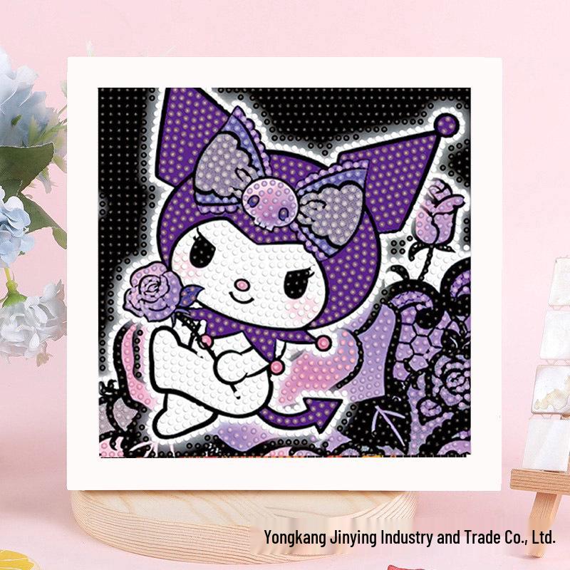 Sanrio Children's Diamond Painting with Frame Stickers - DIY Handmade Gift Set