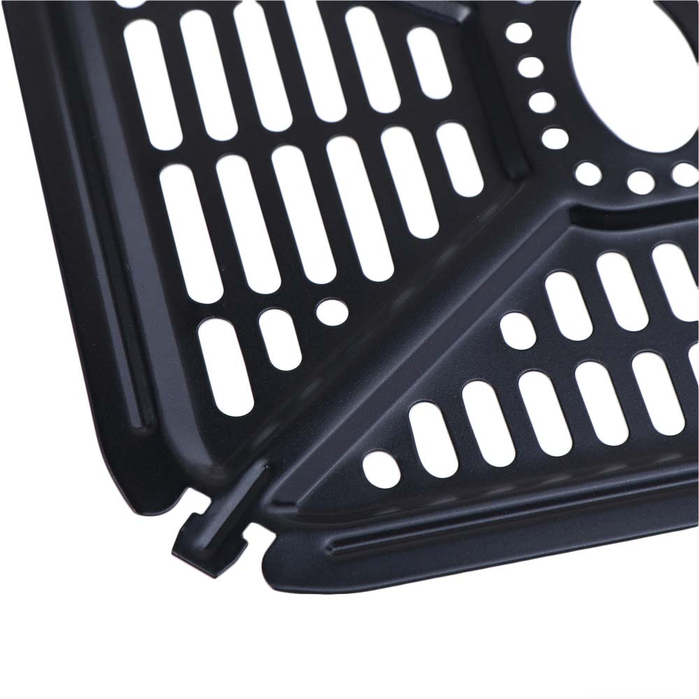 Oil Separator Air Fryer Grill Plate Square Air Fryer Tray  Dual Basket Air Fryer