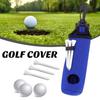 Golfballoppbevaringsveske med T-holder Nøkkelring med stor kapasitet Belteklipsdesign Bærbar golfballbæreveske