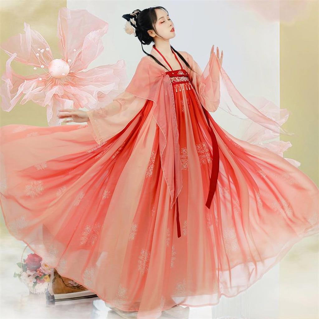 Hanfu Cosplay Ancient Chinese Tang Long Tattoo Sticker Included [Yousaku Co., Ltd.] Costume, Women's, Costume, Halloween, Stage, Court, Skirt,