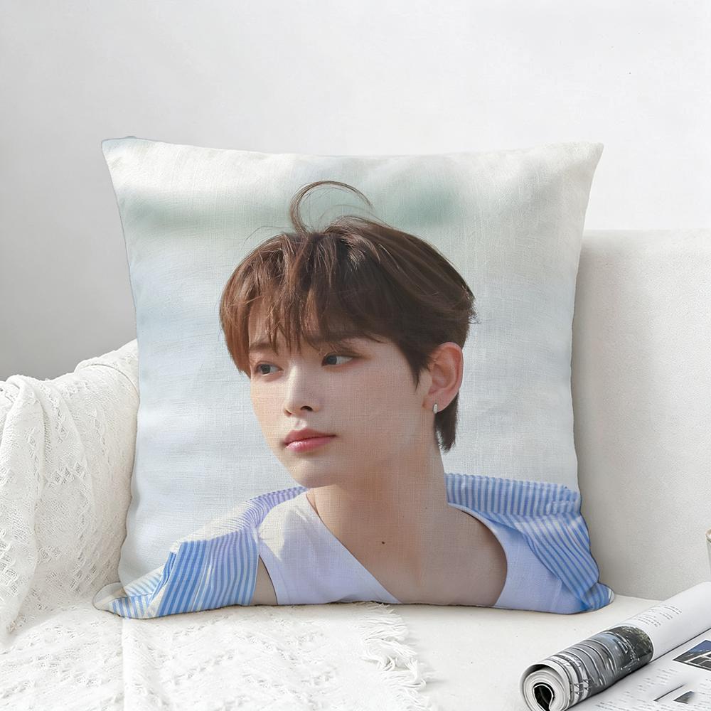 Kpop HARUA Cushion Cover Natural Linen Pillowcase Set AllinOne Decor for Sofa Bedroom Chair