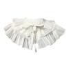 Double Layered Ruffle Lace Collar Detachable Faux Collar Women Neckwear Blouse Skirt Decorative Collar for Special Event