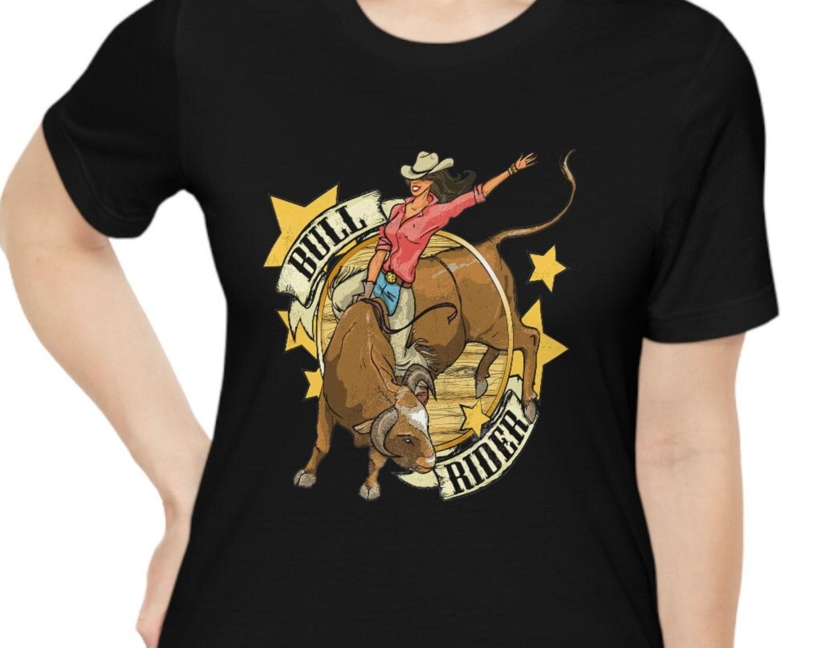 Bull Rider Short Sleeve Black T-Shirt Bullrider Tee S