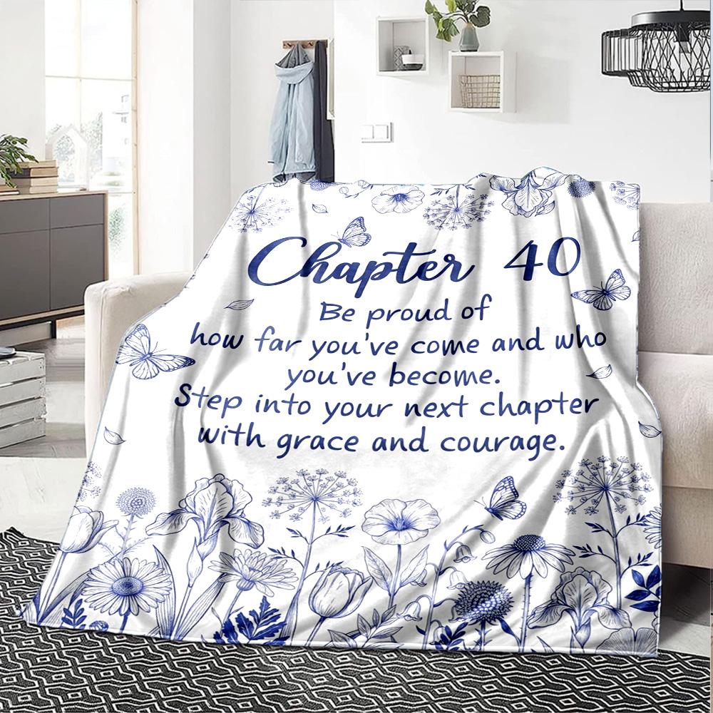Celebrate your 40th birthday with blankets in various styles and made of comfortable materials for All Occasions Modern Suitable Relatives Y38