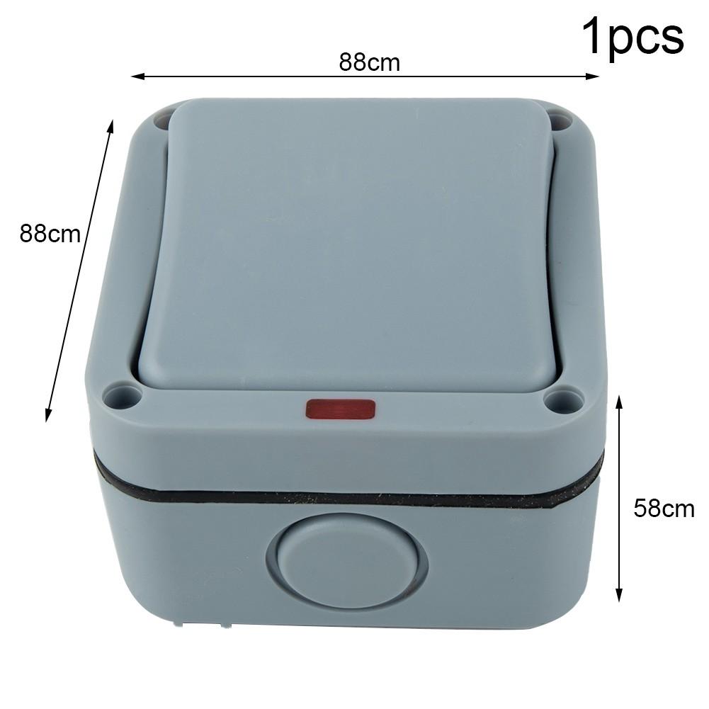 Weatherproof Waterproof IP66 1 Gang 2 Gang Light Switch Outdoor Storm Resistant