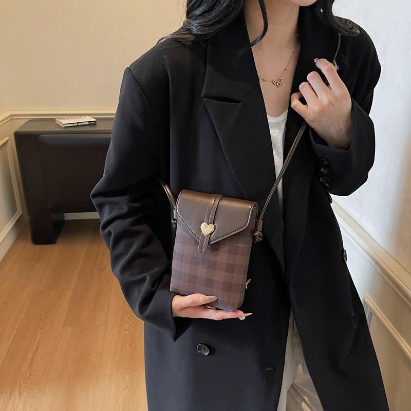 Mobile Phone Satchel Women's Bag New Women's Messenger Bag Commuter Shoulder Bag Small Square Bag Pu Handbag