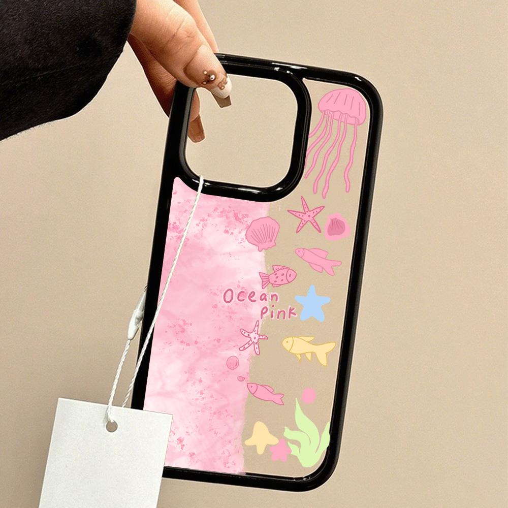 Acrylic Phone Case for iPhone 11 12 13 14 Pro 12 14 16 Pro Max for Samsung A16 A36 A56 S24 FE High-quality Painted Anti-fall Mobile Phone Case