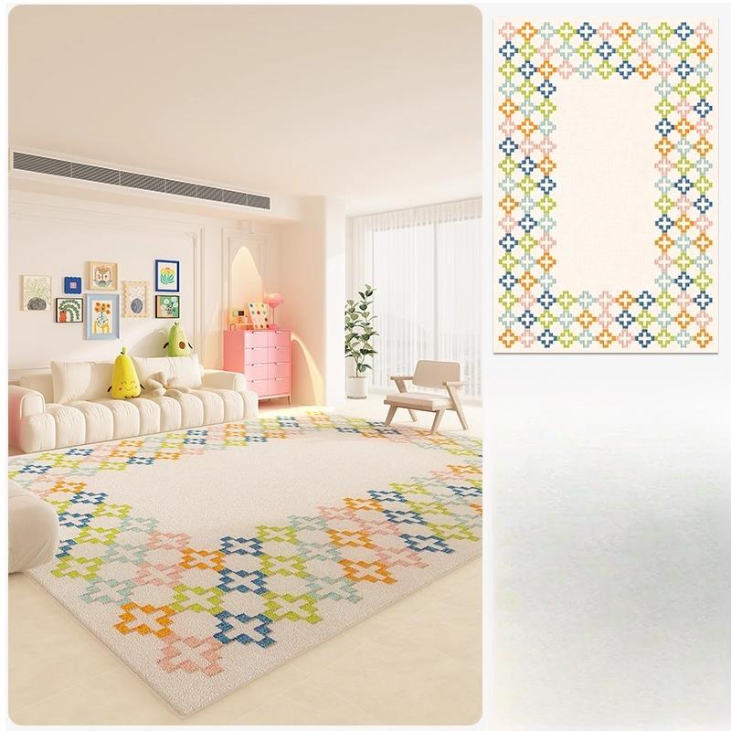Alfombras de Color dopamina para dormitorio,alfombra gruesa de felpa para guardarropa,decoración para sala de estar 40x60cm