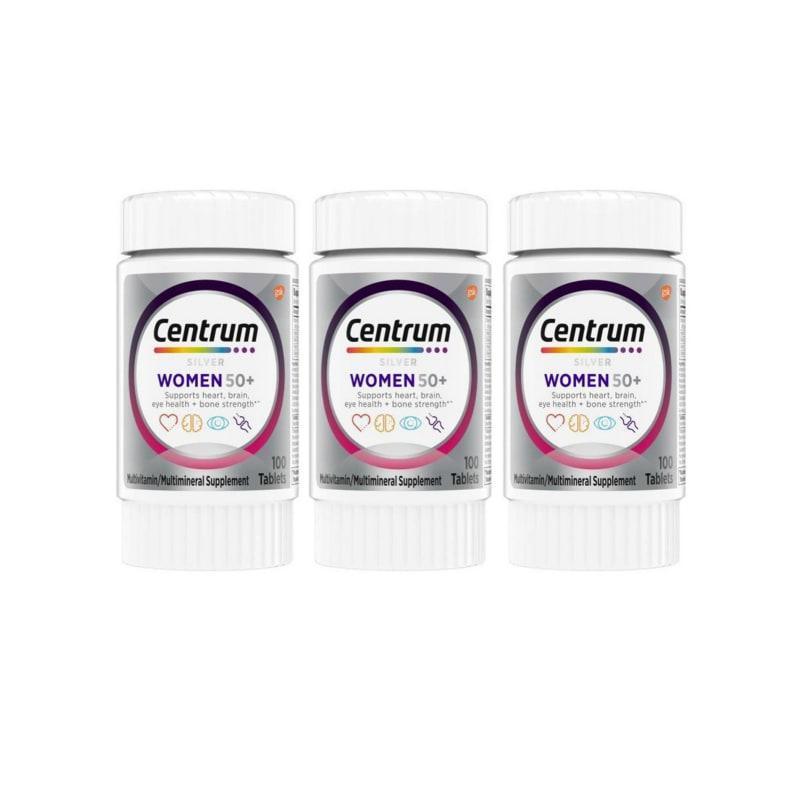 Centrum Silver Multivitamin für Frauen 50+, 300 Tabletten (100+100+100 Tabletten)