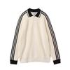 Adidas Originals Knitted Premium Comfortable Striped Polo Neck Pullover Sweater Unisex Sweater JX3836