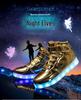 LED Light-Up High-Top Kids' Fashion Sneakers