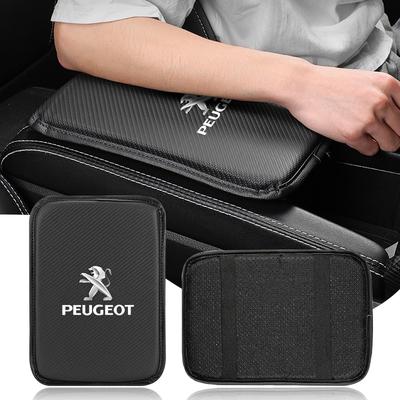 Car Armrest Box Mats Leather Center Console Covers Accessories For 308 408 508 RCZ 208 3008 2008 206 207 108 406 407 408 206 207 208 306 307