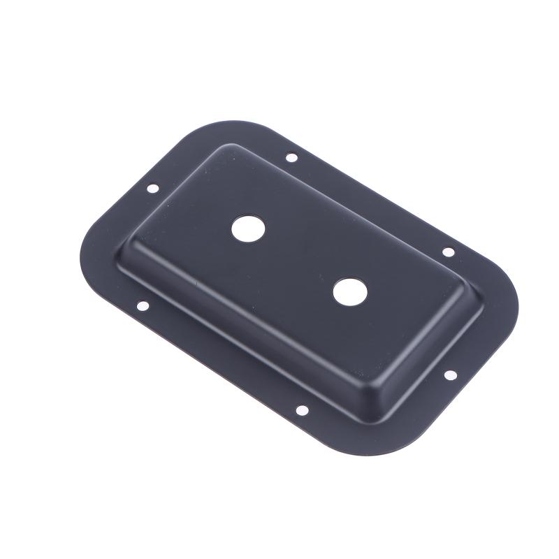 1/2Pcs Black Steel Recessed Speaker Jack Plate Connector For Dish Board Stage Loudspeaker Diy Accessories