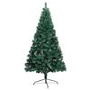 VidaXL Sapin de Noël artificiel moitié avec support Vert 150 cm PVC