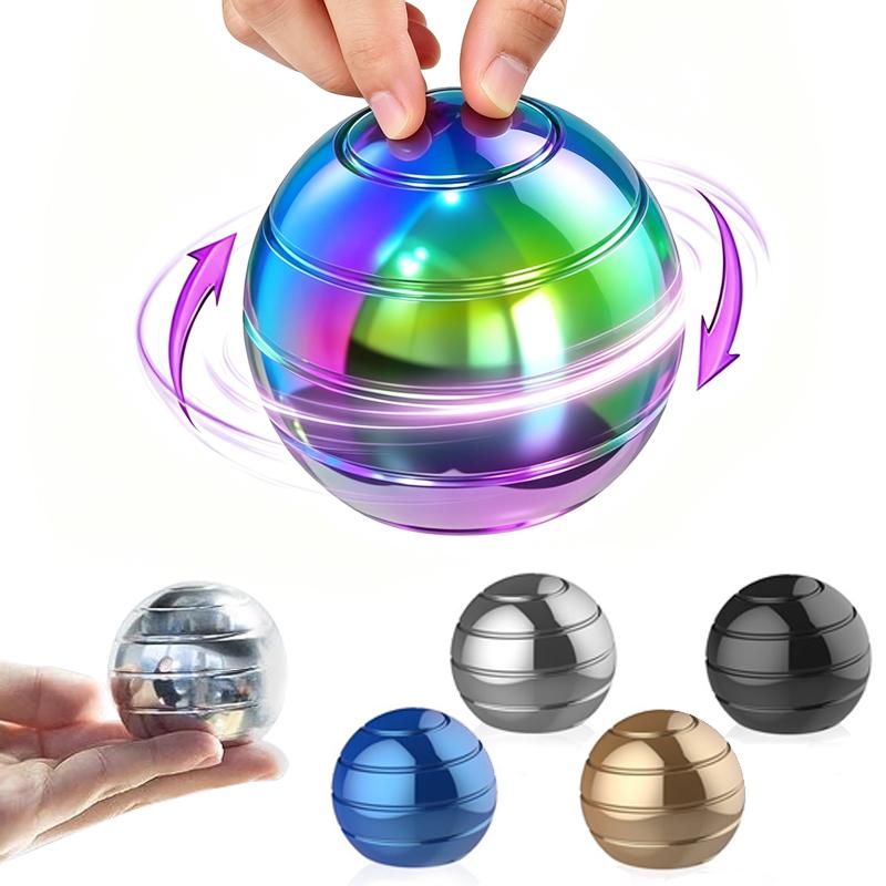 Dynamic Desktop Spinning Toy Stress Relief Desktop Toy Ball Anti Anxiety Desktop Gadget Sensory Fidget Toy For Adults Men