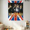 Def Leppard Live Stage Tapestry Background Cloth Fashion Print Christmas Gift Work Of Art Wall Decoration