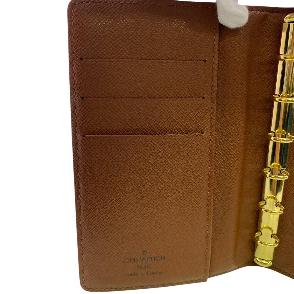 LOUIS VUITTON R20005 Monogram Monogram Agenda PM Notebook cover Brown Monogram Used