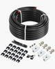 Air Compressor Line Kit, 100FT X 3/4", HDPE-Aluminum Compressed Air Piping System, Leak-Proof, Pressure-Resistant & Easy-to-Install