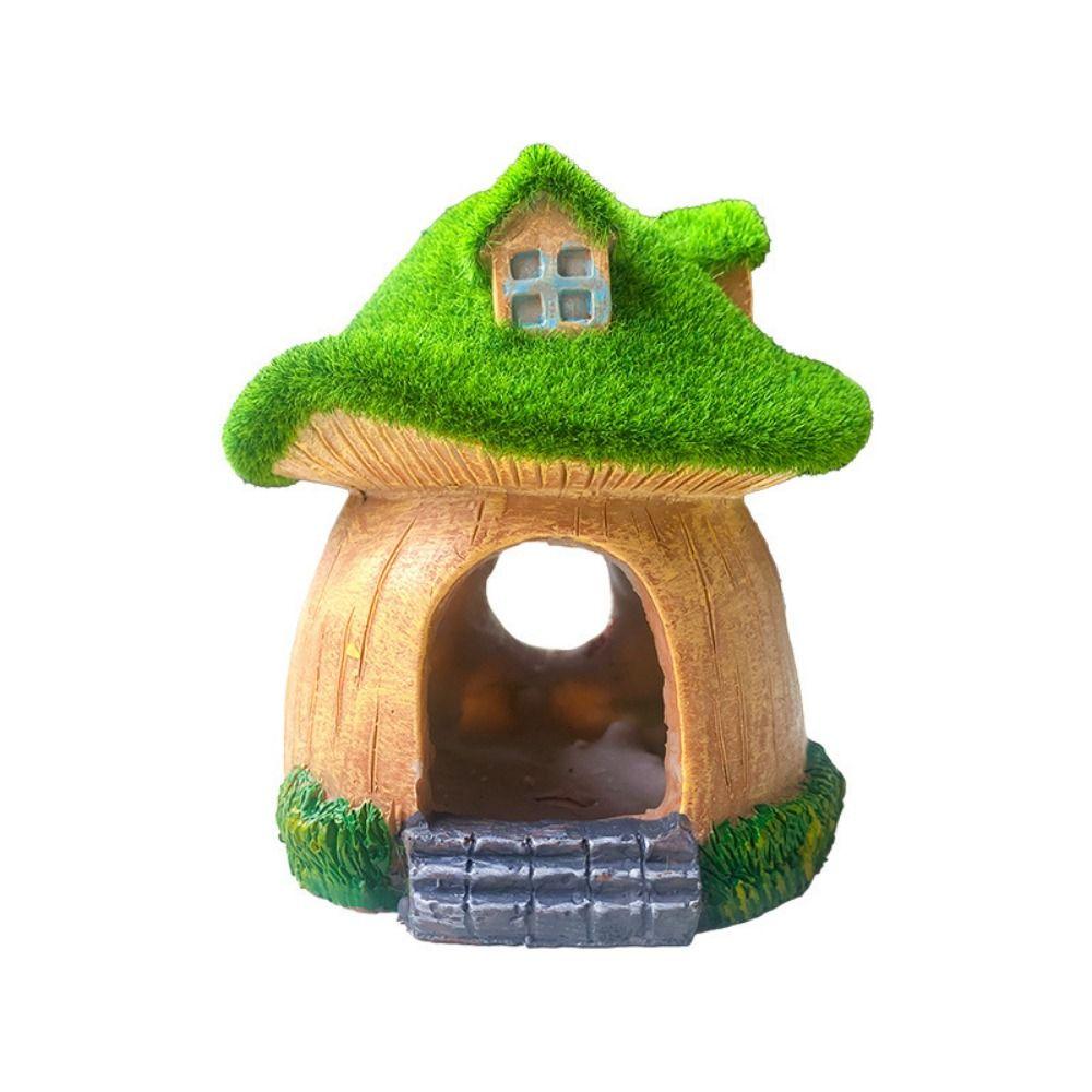 Simulation Fish Mushroom Shelter Decorative Shrimp Hideout Aquarium Mushroom House Aquarium