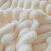 Wide Ribbed Flannel Fleece Blanket 300Gsm Ultra Soft Plush Throw Blanket Microfiber Cozy Warm Blanket For Couch Bed Sofa Travel