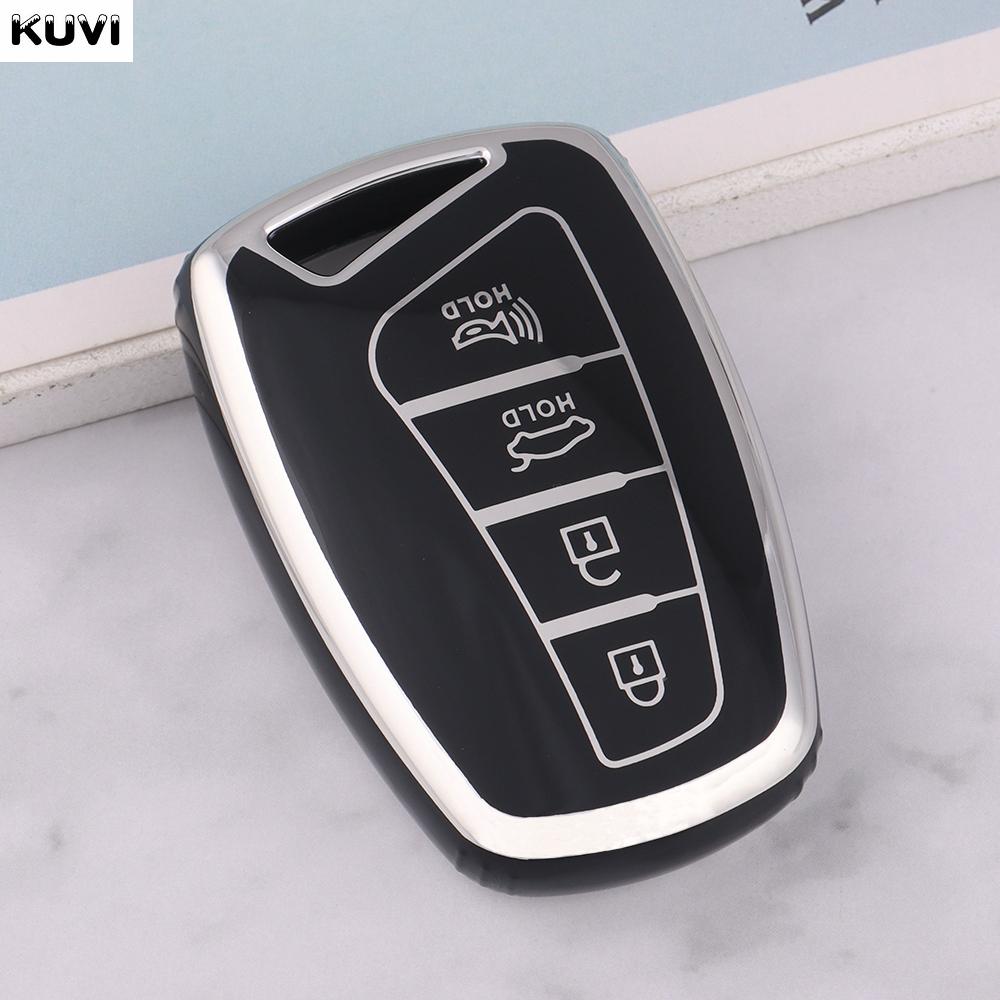 TPU Car Remote Key Case Cover Shell Fob For Hyundai Santa Fe Sport Ix45 Equus Centennial Genesis G80 Grandeur Azera Accessories