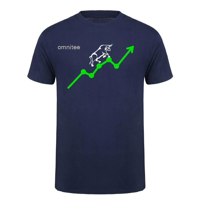 Stock Market T Shirt Funny Trading Graphic Tee Investor Trader Gift Finance Bull Bear Chart Print Casual Tshirts HJ164