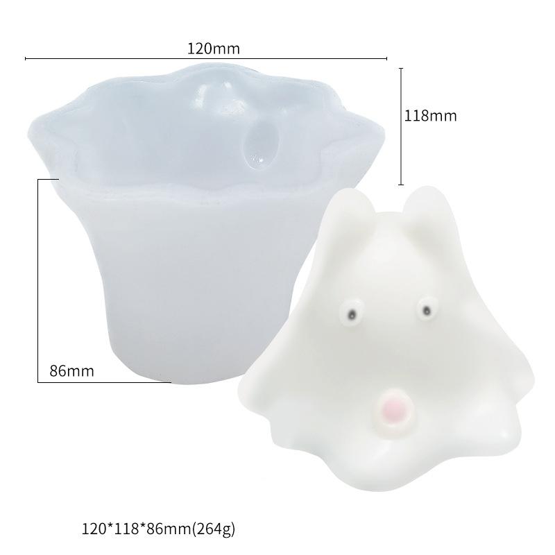 

Силиконовая форма для заварного крема для кошек, форма для желе для торта, прекрасная белая крутая форма для порошка льда