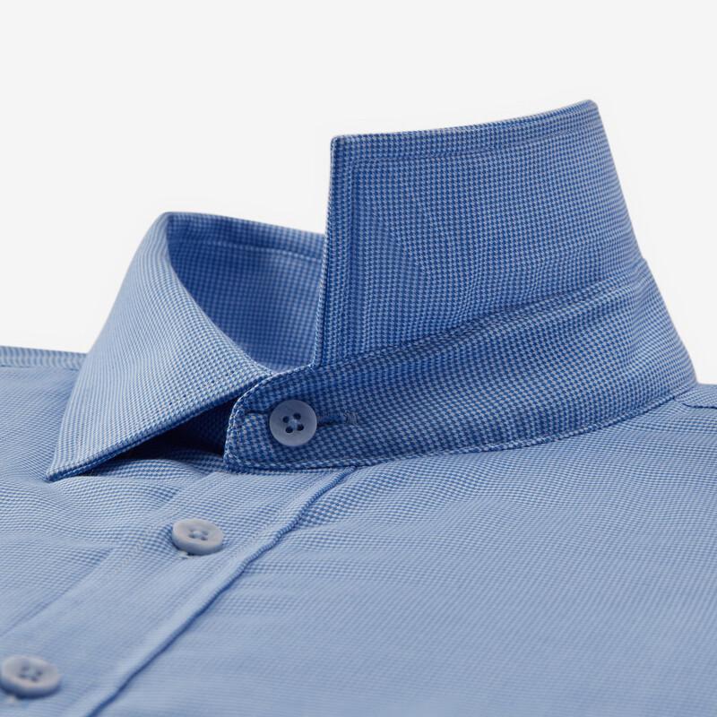 Shanshan Men's 100% Wool Lined Thickened Long-Sleeve Business Casual Shirt