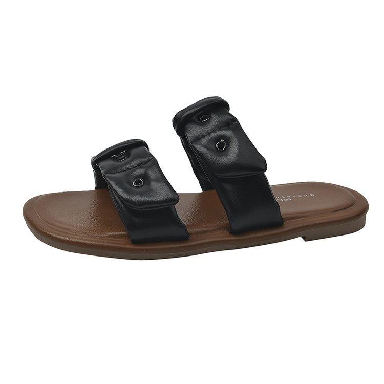 Модные женские тапочки Высококачественная женская обувь Винтажные отпускные римские — фото 8