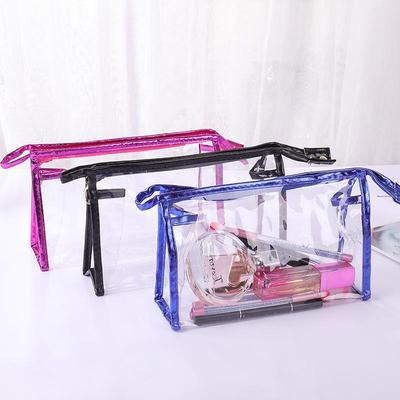 Clear Travel Makeup Bag: Waterproof Cosmetic Organizer for Women