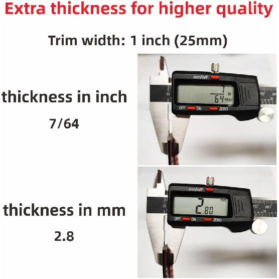 16Ft Glossy Black Automotive Car Exterior And Interior Molding Trim Universal Bumper Window Door Body Side Decorative Strip Scratch-Proof (1 Inch