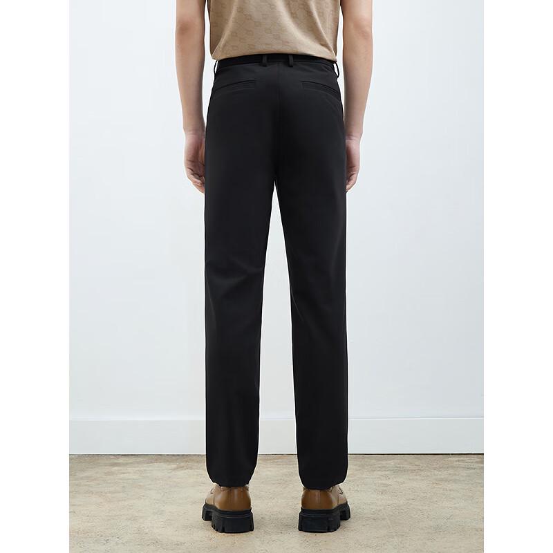 GXG Herren Schwarze Gerade Geschnittene Freizeithose