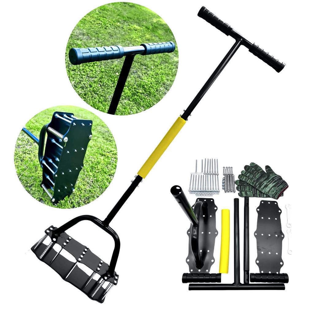 Manual Lawn & Garden Tool for Effortless Aeration and Weeding