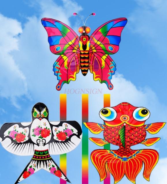 New Handheld Fishing Rod Kite Special Mini Net Red Swallow Small Kite Easy To Fly In The Breeze