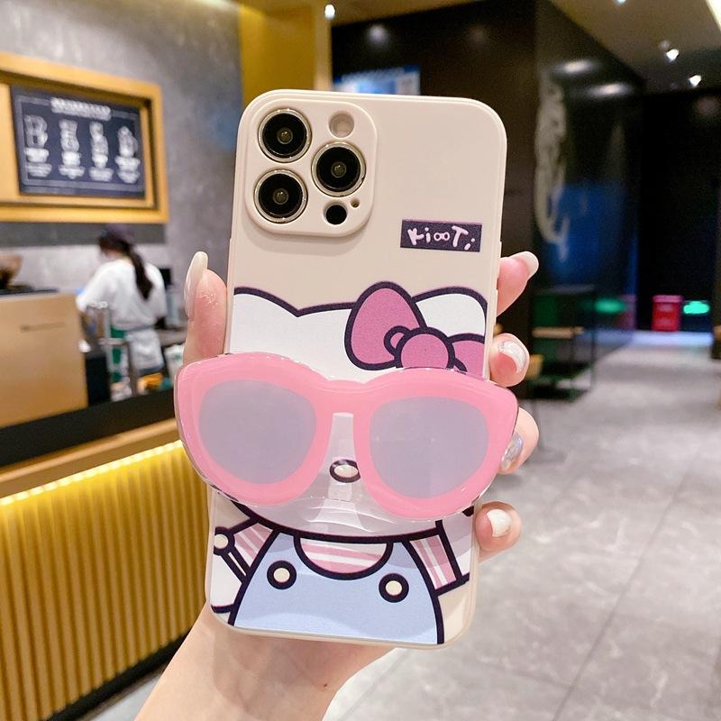 KT cat applies to Transsion TECNO sunglasses holder mobile phone case crayon Xiaoxin SPARK 20PRO personalized cartoon