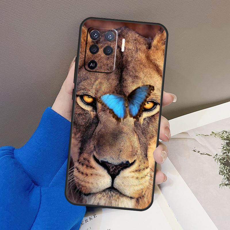 Lions Phone Case For OPPO A54 A74 A94 A53S A1K A15 A16 A3S A5S A83 A91 A93 A5 A9 A53 A31 A52 A72