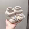 Unisex Velvet Soft Sole Baby Shoes (0-12 Months) - Pre-Walking Anti-Drop Socks