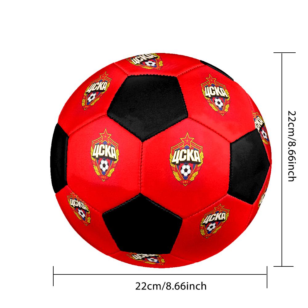 SIZE 5 PFC CSKA Moscow Soccer Ball Colorful All Ages Machine Stitched PVC Competition Ready Durable High-Bounce