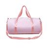 Seersucker Stripe Crossbody & Pillow Handbag - Minimalist, Foldable Travel & Beach Bag