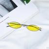Chic Small Oval Sunglasses For Women Men Hippie Cool Metal Sun Glasses